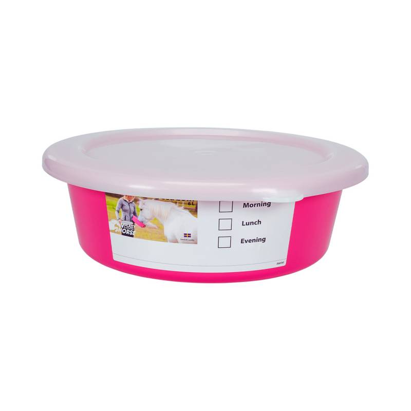 Fôringsbøtte 6ltr m/lokk V-Plast